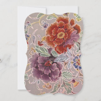 Convite Vintage Floral Birthday Celebration