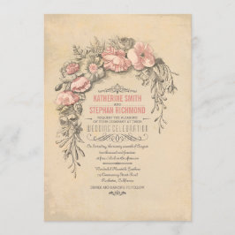 Convite Vintage Floral Botânica Wedding