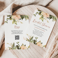 Vintage Floral | Chá de panela do código QR