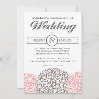 Convite Vintage Floral Elegante Invitation