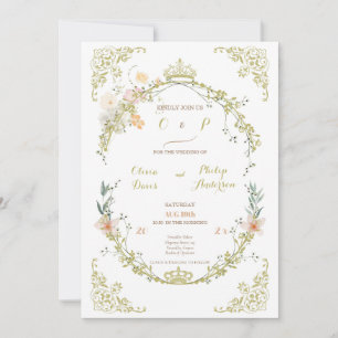 Convite Vintage Floral Ornament de Owen Classic