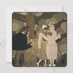 Convite Vintage Formal Mascarada Costume