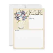 Vintage Garden Mason Jar | Placa de recebimento