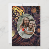 Vintage Gears Steampunk Borboleta Adicionar Foto