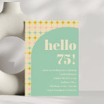 Convite Vintage Geométrico Pastel Stars Festa de aniversár<br><div class="desc">Ponha o tom para uma celebração memorável com nosso Convite de aniversário de Mod de Estrelas Geométricas de Pastel Vintage. Este charmoso design apresenta uma mistura de padrões geométricos retrorreflectores e estrelas pastéis, criando um convite lúdico e na moda para seu dia especial. Perfeito por adicionar um toque de elegância...</div>