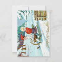 Vintage German Christmas Postcard
