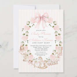 Convite Vintage Girl Baby Shower, Baby girl toys