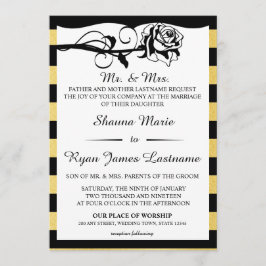 Convite Vintage Glam Rosa