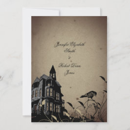 Convite Vintage Gothic House Invitation