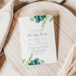 Convite Vintage Green Eucalyptus Nuestra Boda Wedds<br><div class="desc">Este convite de casamento para a vintage verde eucalipto nuestra é perfeito para um casamento rústico. O design apresenta cor d'água verde pintada manualmente,  folhas de marinho e flores bem arrumadas em buquês.</div>