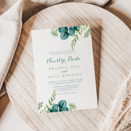 Convite Vintage Green Eucalyptus Nuestra Boda Wedds