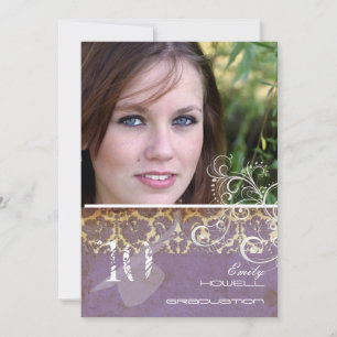 Convite Vintage/Grunge/Ondulações/Damasco/Colações