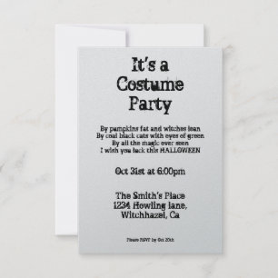 Convite Vintage Halloween