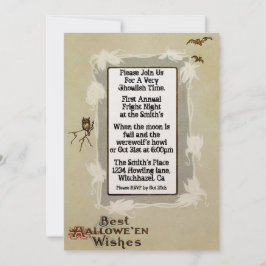 Convite Vintage Halloween