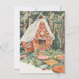 Convite Vintage Hansel e Gretel Funny Housearming Party