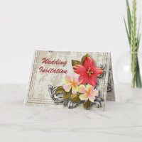 vintage hawaii hibiscus floral tropical wedding