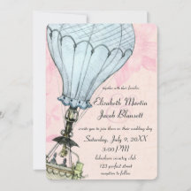Vintage Hot Air Balloon Closeup Casamento