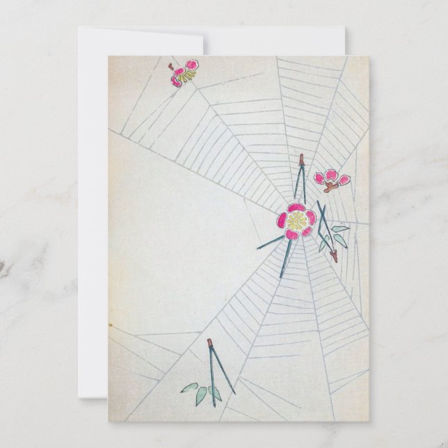 Convite Vintage Japonês Fine Art (Frente)