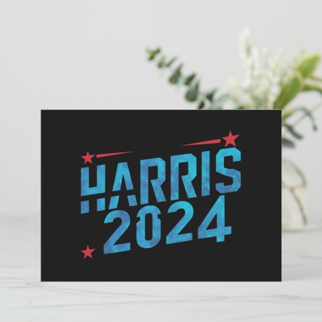 Convite Vintage Kamala Harris 2024 (Em pé/Frente)