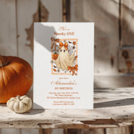 Convite Vintage Lace Ghost Coquette Halloween 1rua Birthda