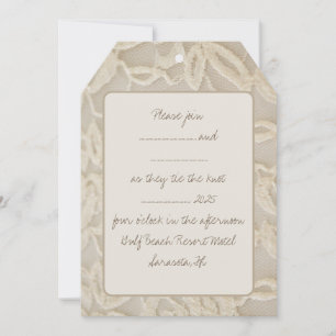 Convite Vintage Lace Weding