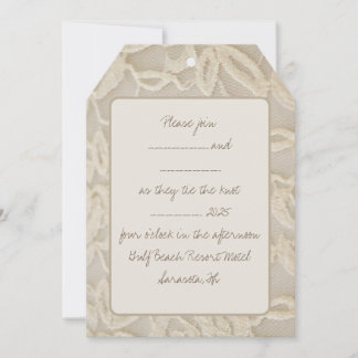 Convite Vintage Lace Weding
