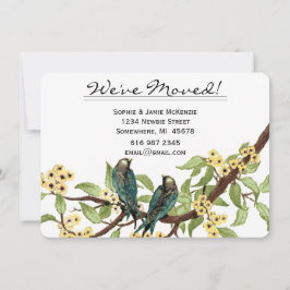 Convite Vintage Love Bird Sua Foto em Volta Nós Nos Movemo