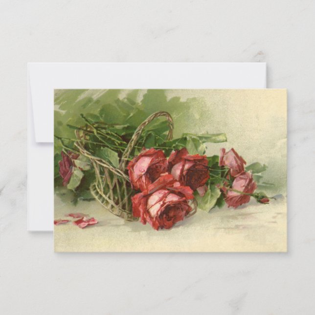 Convite Vintage Love, Romance, Romântico, Salve a Data (Frente)