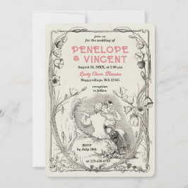 Convite Vintage Love Serenade Weditation