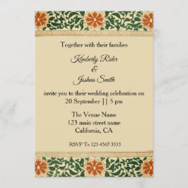 Convite Vintage Mandala Flower Weditation