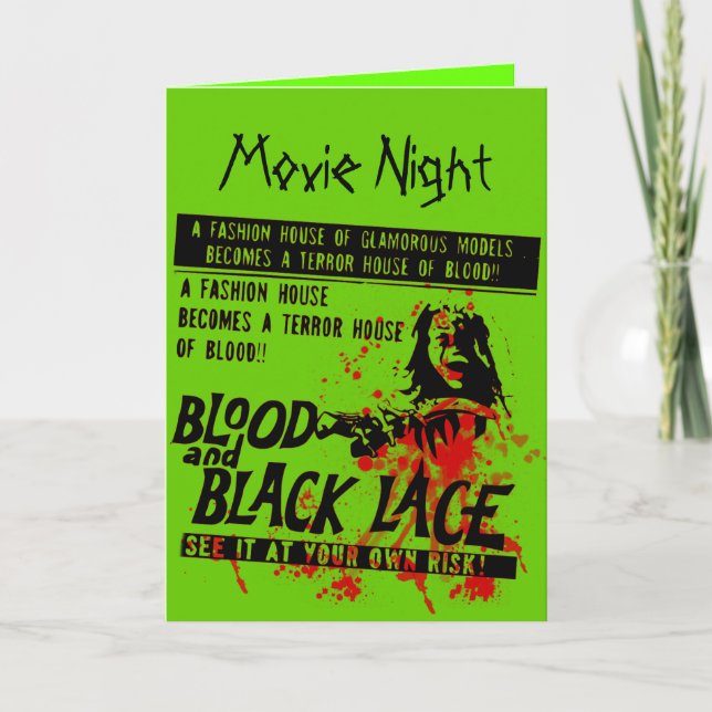 Convite Vintage Move Night (Frente)