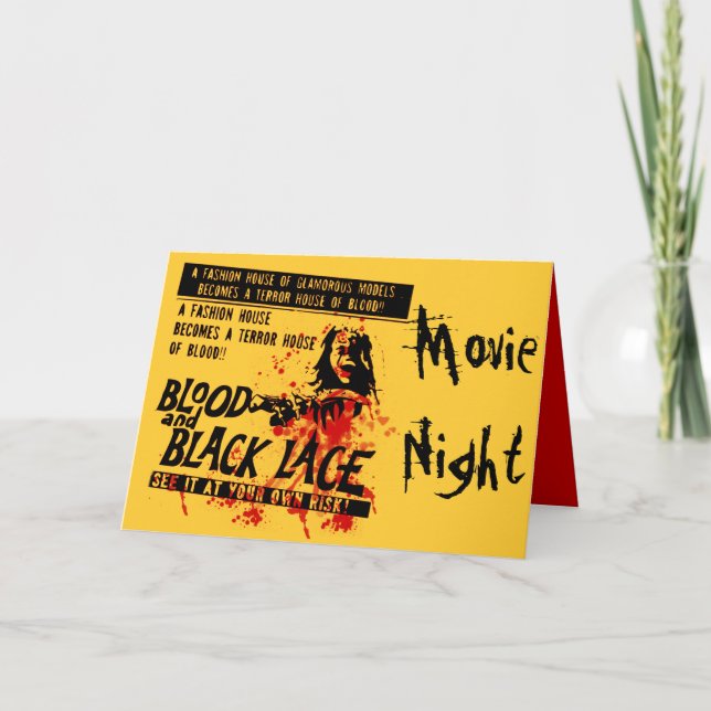 Convite Vintage Move Night (Frente)