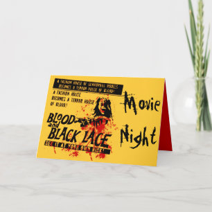 Convite Vintage Move Night