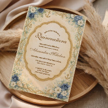 Vintage Navy Coastal Quinceañera