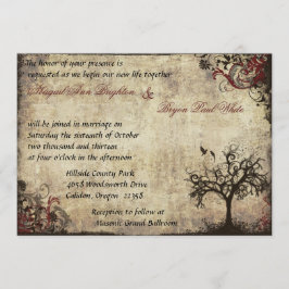 Convite Vintage New Life Weditation in Wine