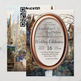 Convite Vintage Old Amsterdam Art