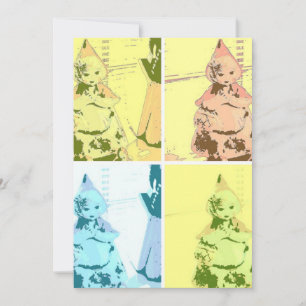 Convite Vintage - Pequeno Chapéu Vermelho