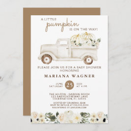 Convite Vintage Queda Gênero Chá de fraldas neutro