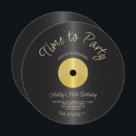 Convite Vintage Record 50th Birthday<br><div class="desc">Crie seu próprio convite de 50 anos! Personalize esta design com seu próprio texto. Você pode personalizar ainda mais este design selecionando o link "personalizar mais", se desejar.</div>