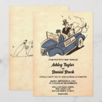 Vintage Retro Antigo Casamento da Antiguidade do C