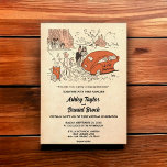 Convite Vintage Retro Old Funny Casal 50 Art Casamento<br><div class="desc">Este convite de casamento retrô vintage é adequado para um casamento moderno. O antigo design minimalista apresenta o Vintage Retro Old Funny Casal 50 Art Invitation</div>