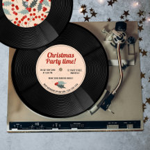 Vintage Retro Vinyl Record Festa de Natal