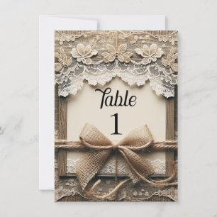 Convite Vintage Romântico Floral Renda Sacaria Rústico Cas