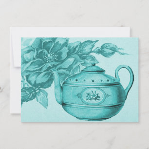 Convite Vintage Rosa Bridal Tea