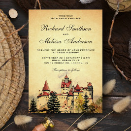 Convite Vintage Royal Fairytale Castle Invitation