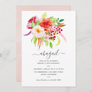 Convite Vintage Rustic Charm Birthday