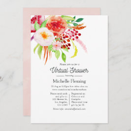 Convite Vintage Rustic Charm Virtual Chá