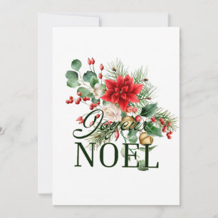 Convite Vintage Rustic French Joyeux Noel