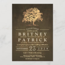 Vintage, Rustic Oak Tree Casamentos