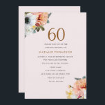 Convite Vintage Rustic Peach Floral 60th Birthday Invite<br><div class="desc">Vintage Rustic Peach Floral 60th Birthday Convide Excelente para adicionar à sua 60ª Festa de aniversário este convite pode ser personalizado e personalizado em vários tamanhos. Ver Design de autocolantes correspondentes,  cortesia de www.createthecut.com</div>